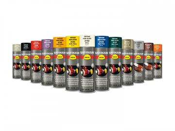 Rust-Oleum - Hard Hat - Spraymaling - RAL 1007 - Sikkerhedsfarve - Maskinfarve - 500 ml