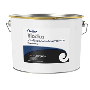 Spærregrunder - Colorex -  isolermaling - glans 3 - helmat - oliebaseret - hvid - 10 l